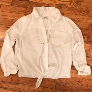 Madewell Tie-front Button-Up